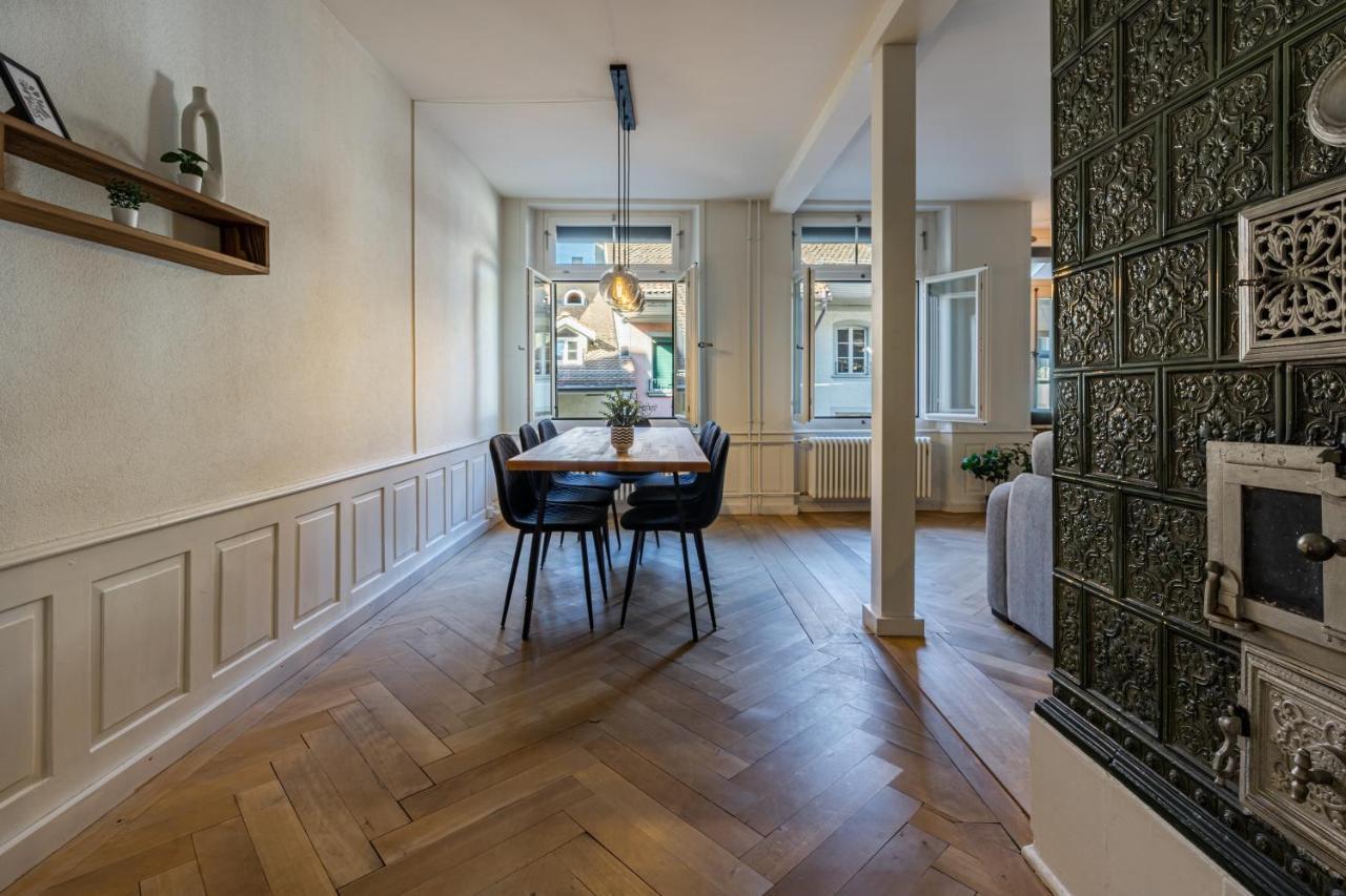 Historische Wohnung Im Herzen Der Thuner Altstadt Eksteriør billede