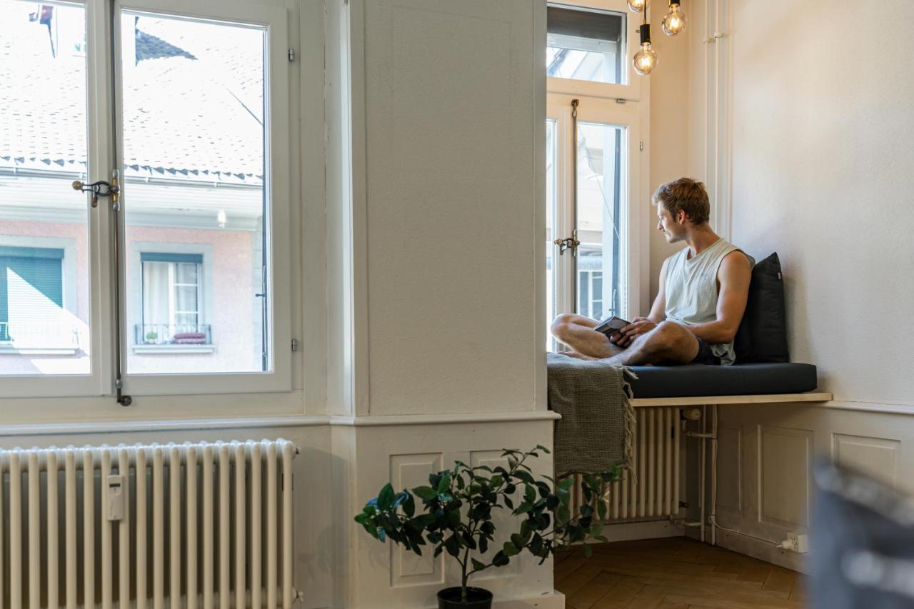 Historische Wohnung Im Herzen Der Thuner Altstadt Eksteriør billede