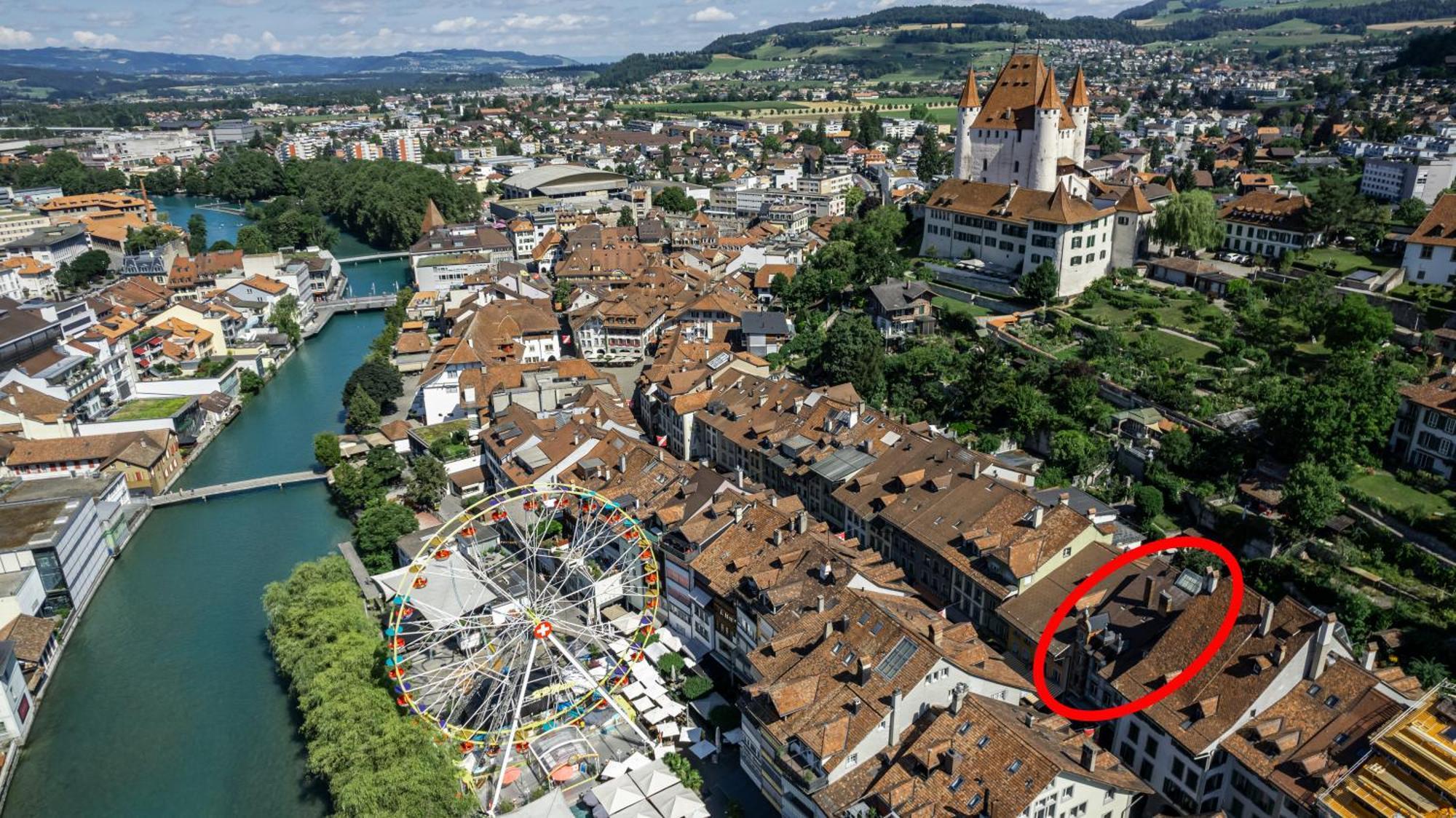 Historische Wohnung Im Herzen Der Thuner Altstadt Eksteriør billede
